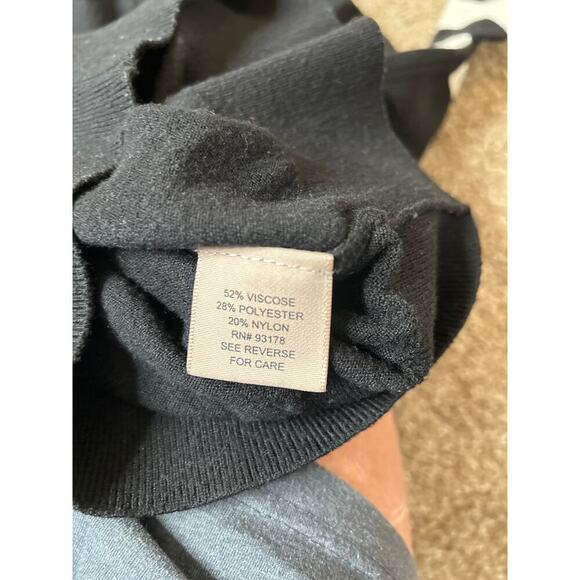 Philosophy sweater black white spell out SZ XS lightweight - Picture 5 of 7